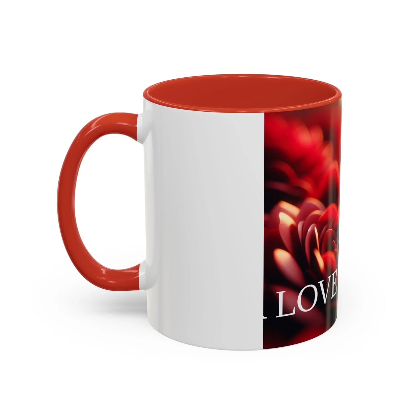 Mug - Rose Petal Timeless Love Accent Coffee Mug (11, 15oz) - Oceanfront Products