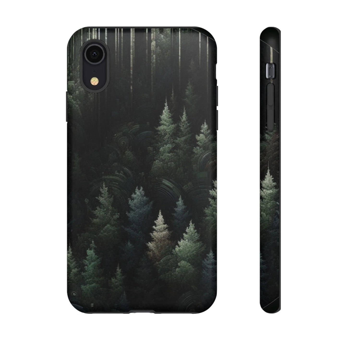 Phone Cases - Deep Dark Forest Nature Design - Oceanfront Products