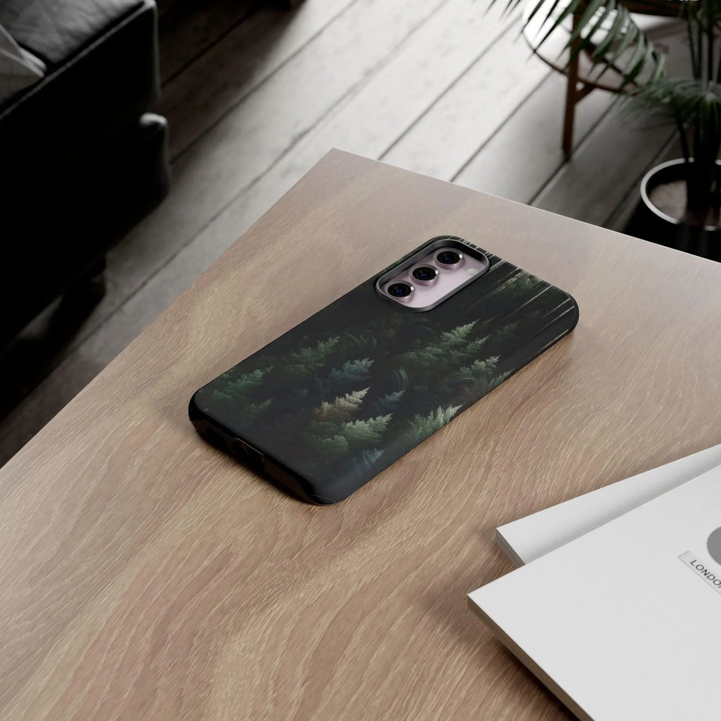 Phone Cases - Deep Dark Forest Nature Design - Oceanfront Products