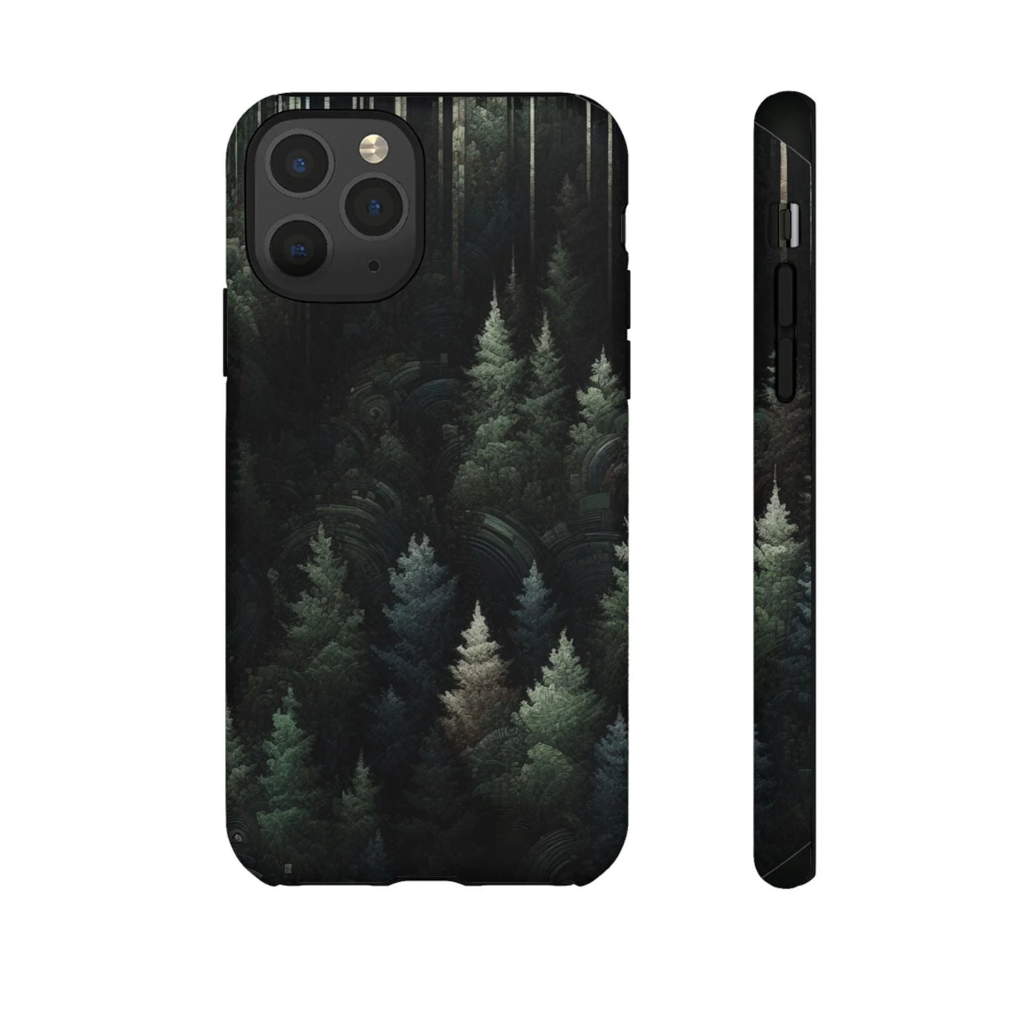 Phone Cases - Deep Dark Forest Nature Design - Oceanfront Products