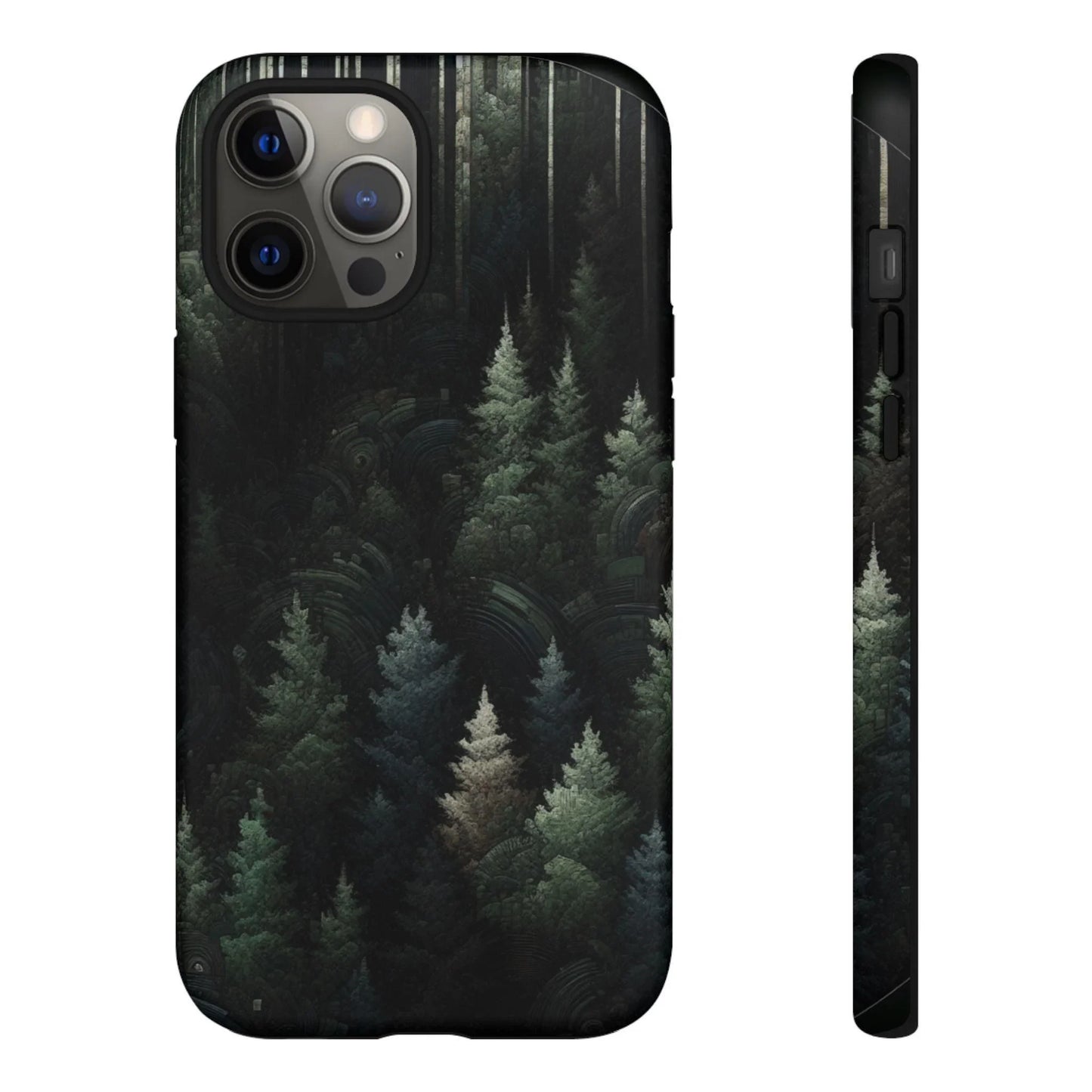 Phone Cases - Deep Dark Forest Nature Design - Oceanfront Products