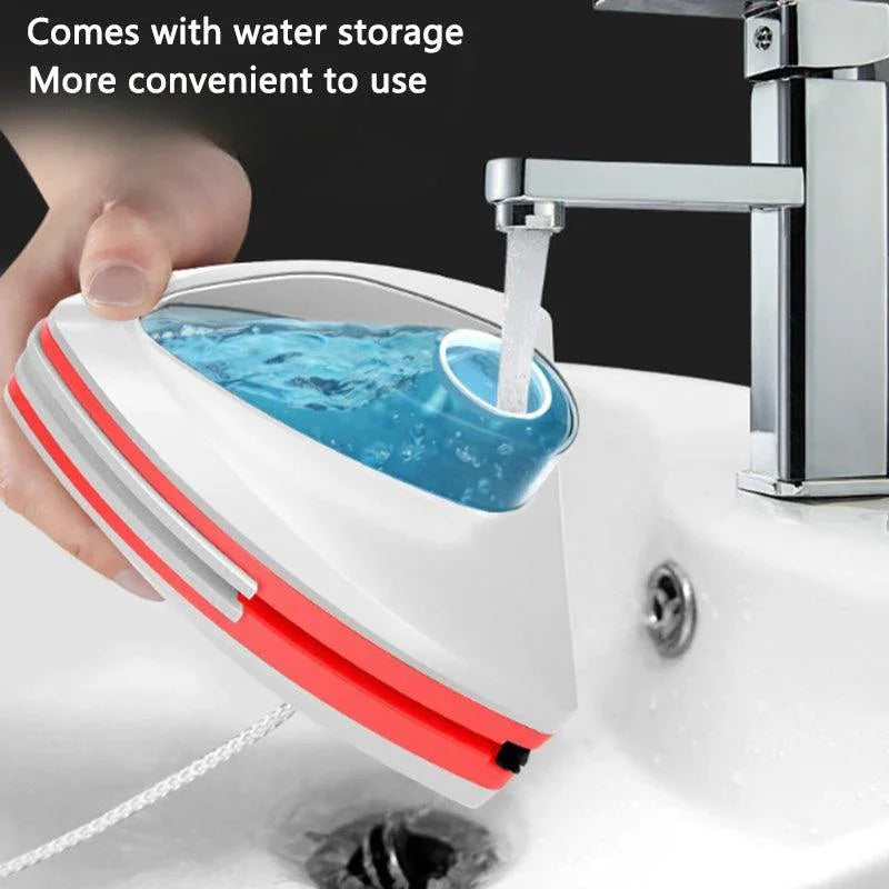 Water-Injected Glass Eraser with Double-Sided Magnetic Glass Window Eraser, Multifunctional Double-Layer Hollow Glass Eraser - Oceanfront Products