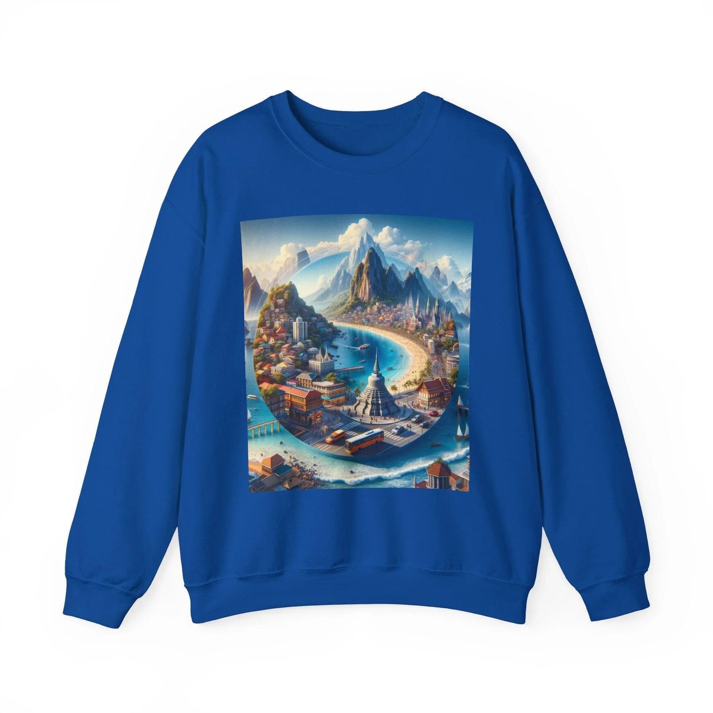 High-Quality 3D Travel and Exploration SweatShirt: Journey in Style - Oceanfront Products