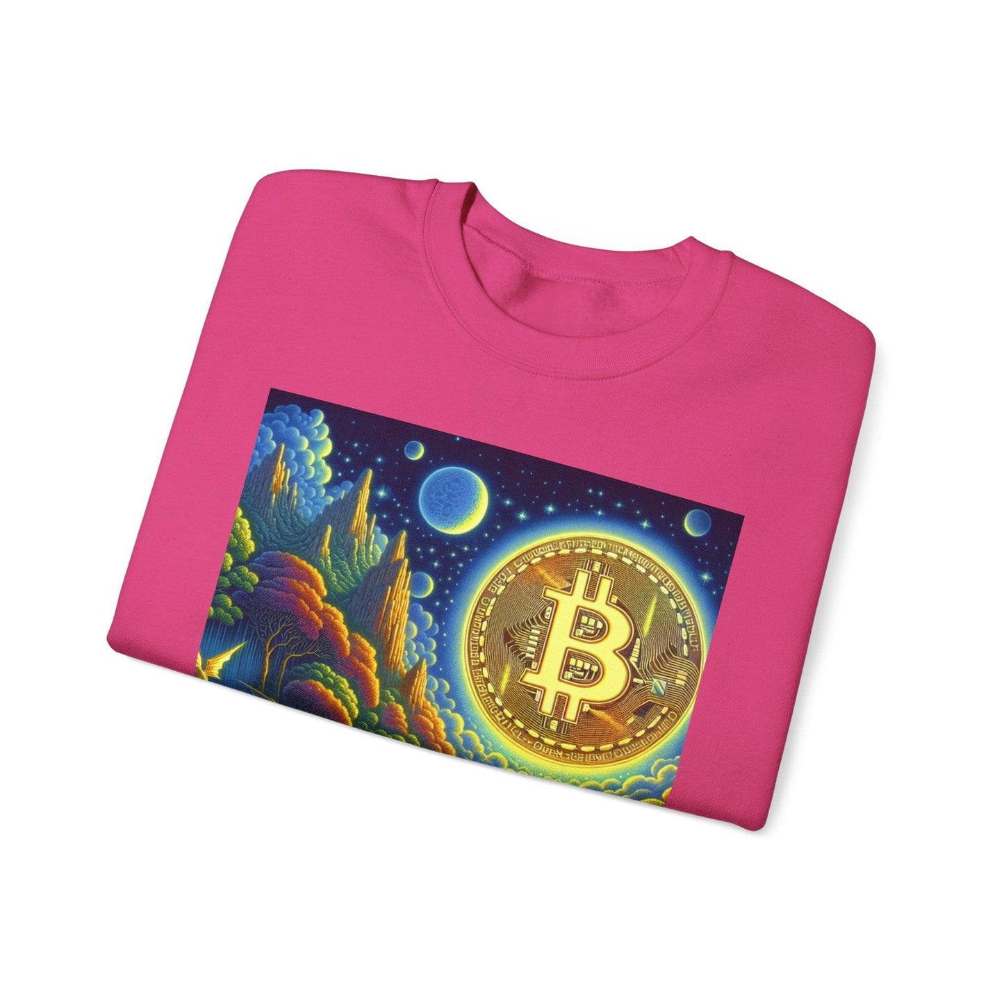 Bitcoin Fantasy Sweatshirt - Crewneck Sweatshirt - Oceanfront Products