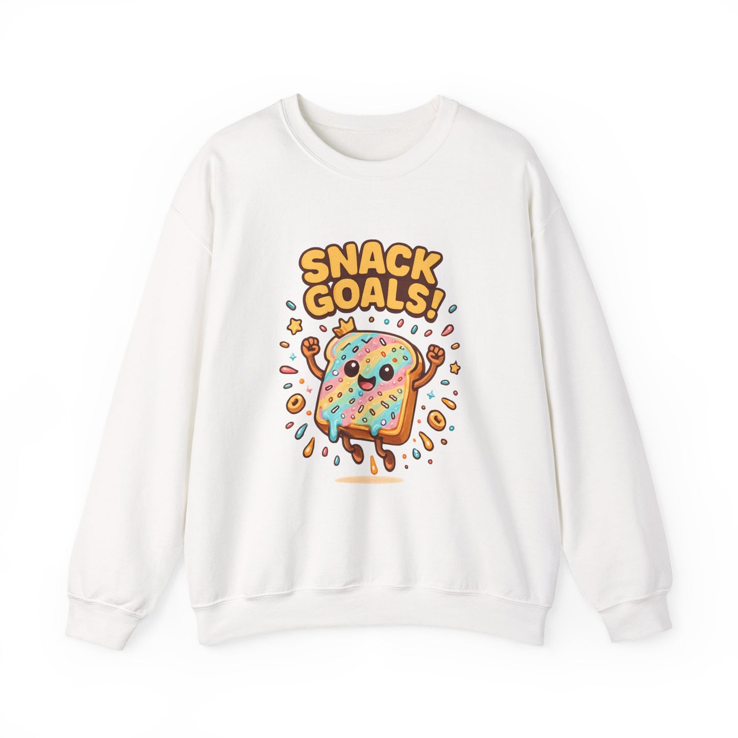 Snack Goals Sweatshirt, Foodie Gift, Comfortable Crewneck, Unisex Jumper, Funny