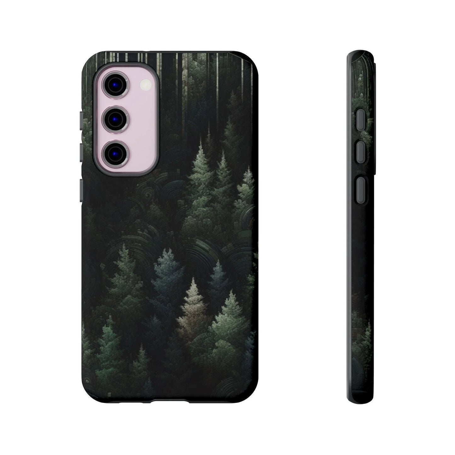Phone Cases - Deep Dark Forest Nature Design - Oceanfront Products