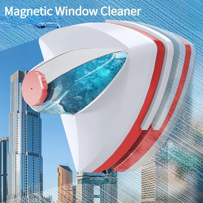 Water-Injected Glass Eraser with Double-Sided Magnetic Glass Window Eraser, Multifunctional Double-Layer Hollow Glass Eraser - Oceanfront Products