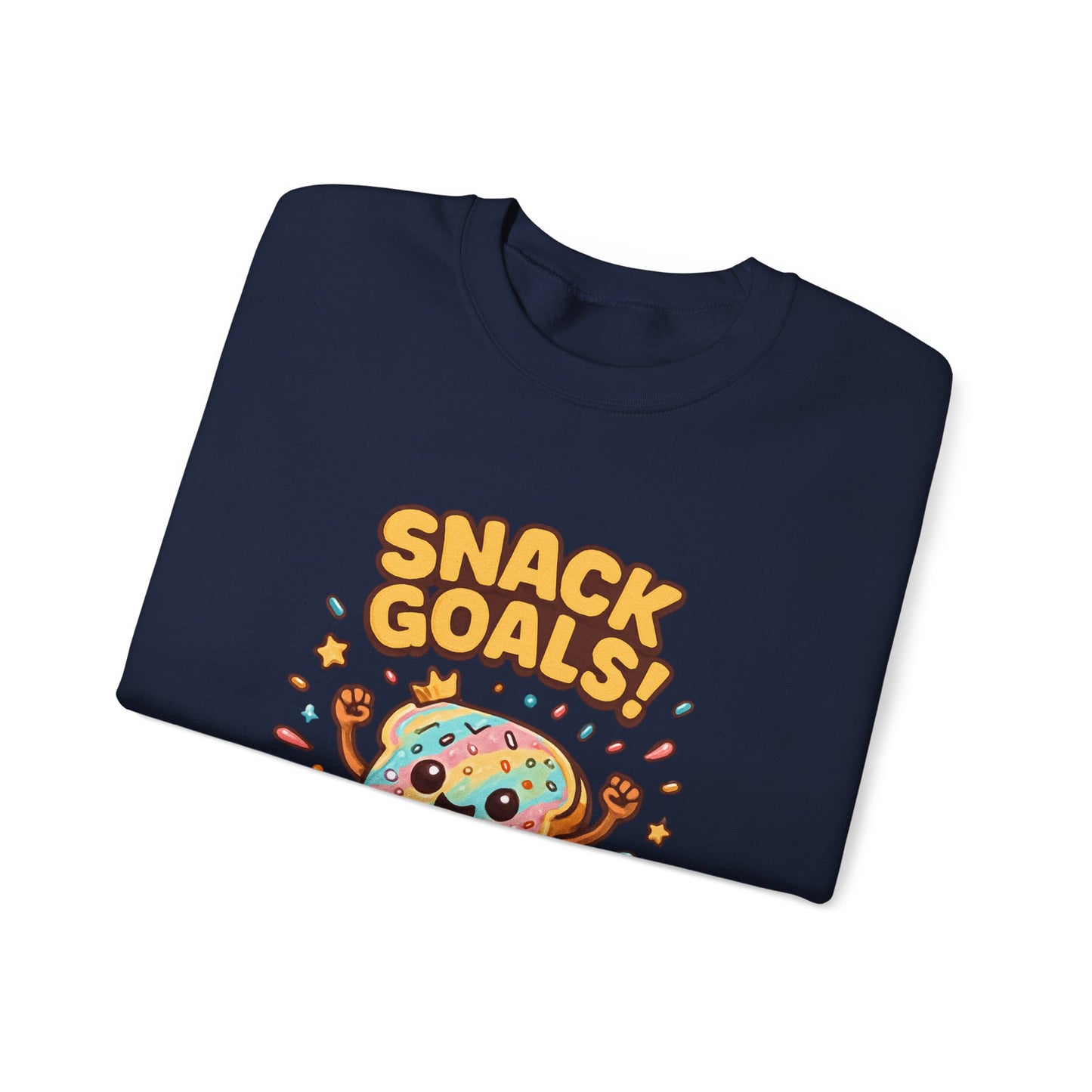 Snack Goals Sweatshirt, Foodie Gift, Comfortable Crewneck, Unisex Jumper, Funny