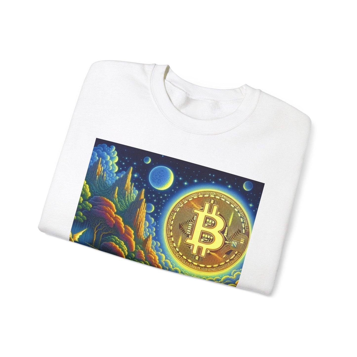 Bitcoin Fantasy Sweatshirt - Crewneck Sweatshirt - Oceanfront Products