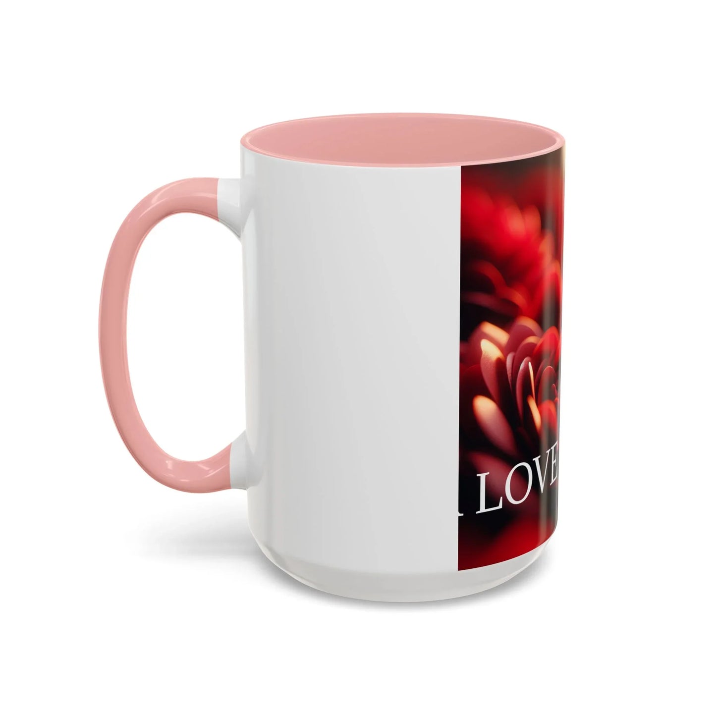 Mug - Rose Petal Timeless Love Accent Coffee Mug (11, 15oz) - Oceanfront Products
