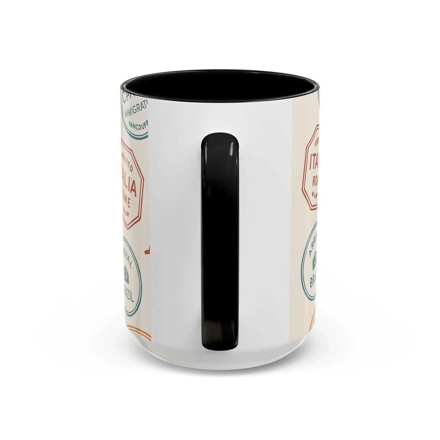 Pack Light, Live Big – Wanderlust Mug with Passport Stamp Collection - Oceanfront Products