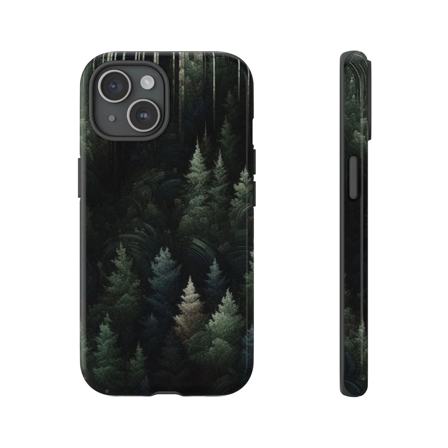 Phone Cases - Deep Dark Forest Nature Design - Oceanfront Products