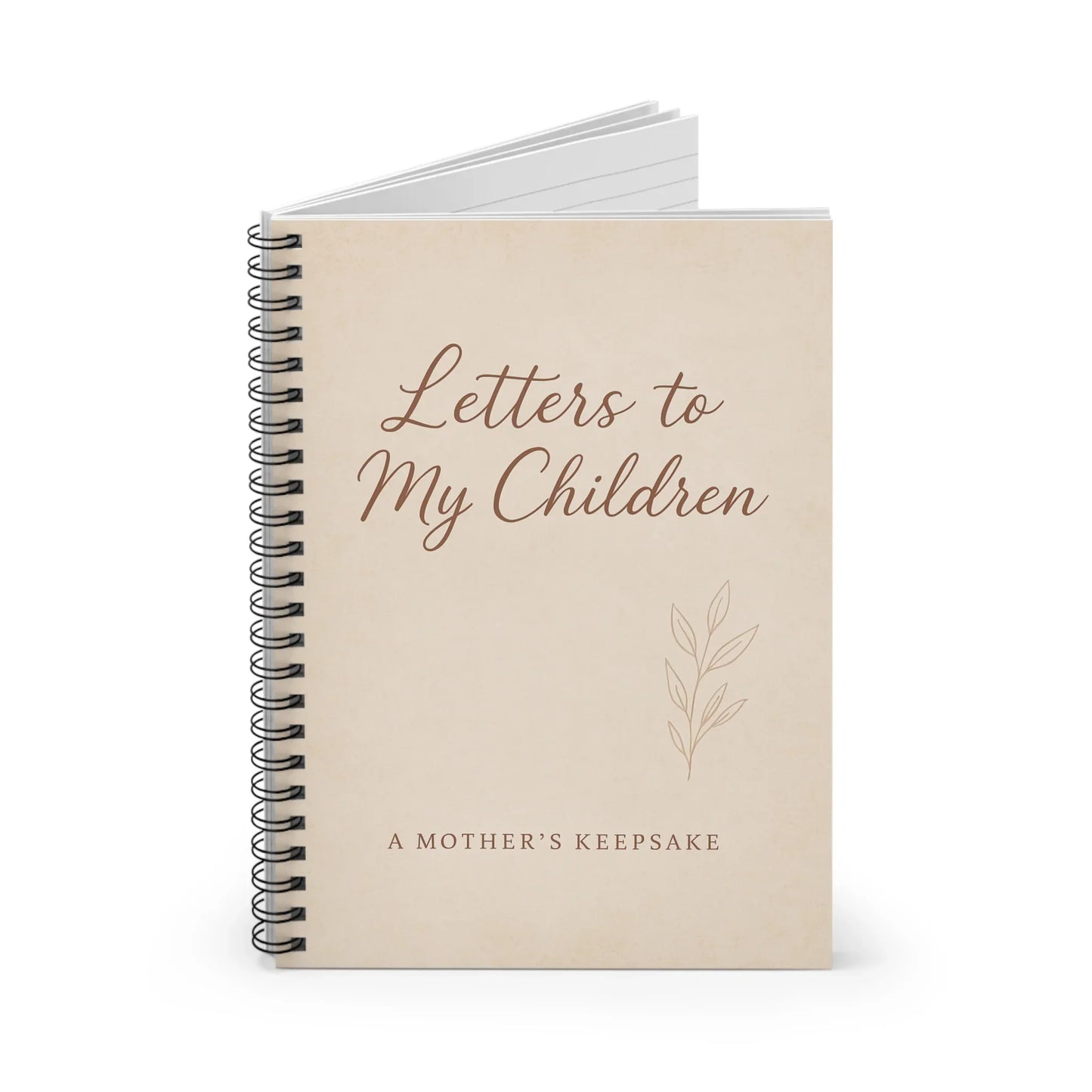 Letters to My Children Spiral Notebook - A Mother’s Keepsake for Cherished Memories - Oceanfront Products