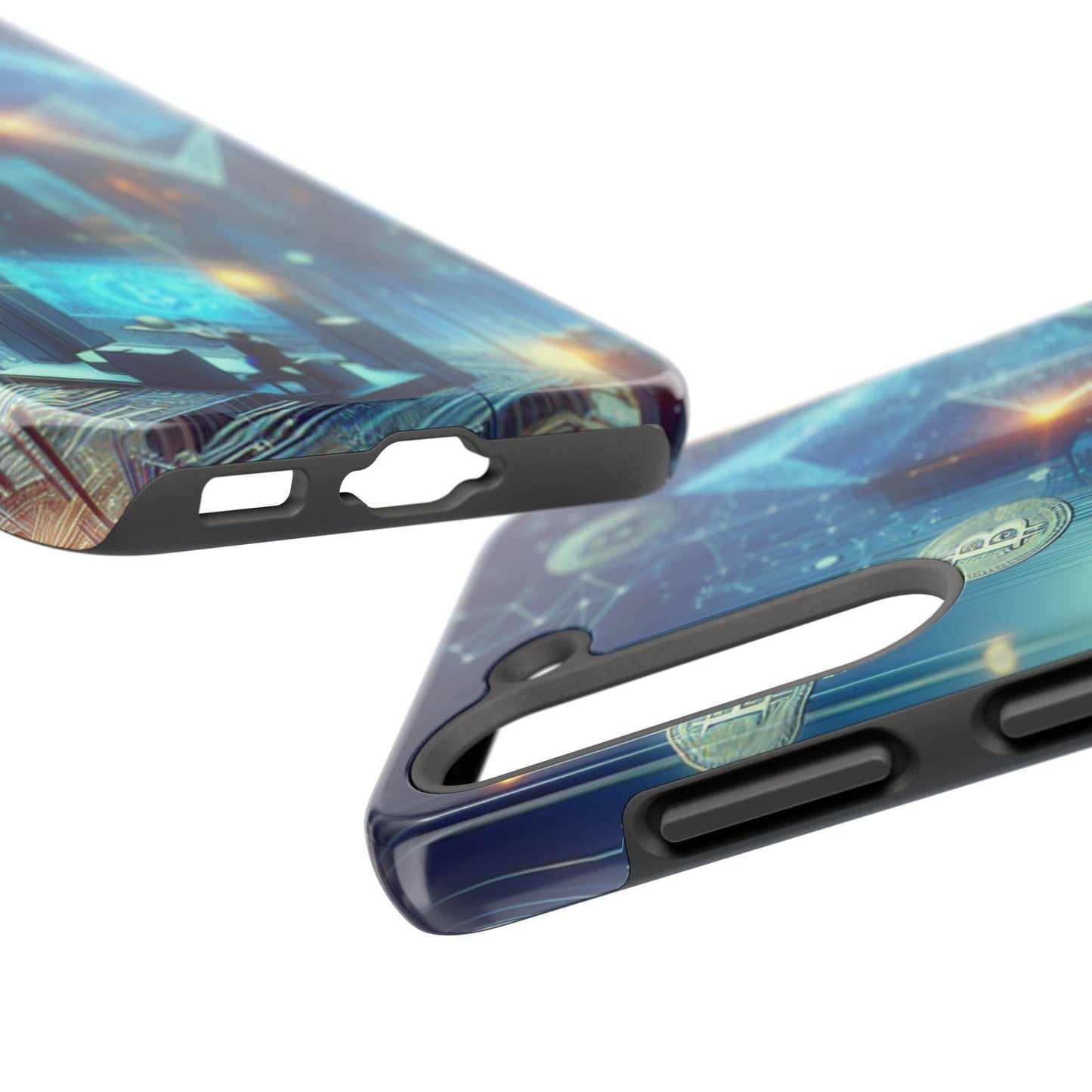 Phone Case - Cryptocurrency Enthusiasts Futuristic Design - Oceanfront Products