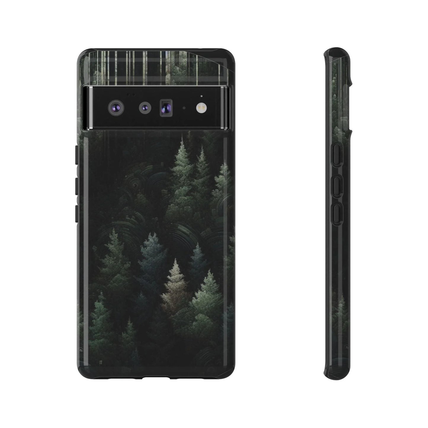Phone Cases - Deep Dark Forest Nature Design - Oceanfront Products