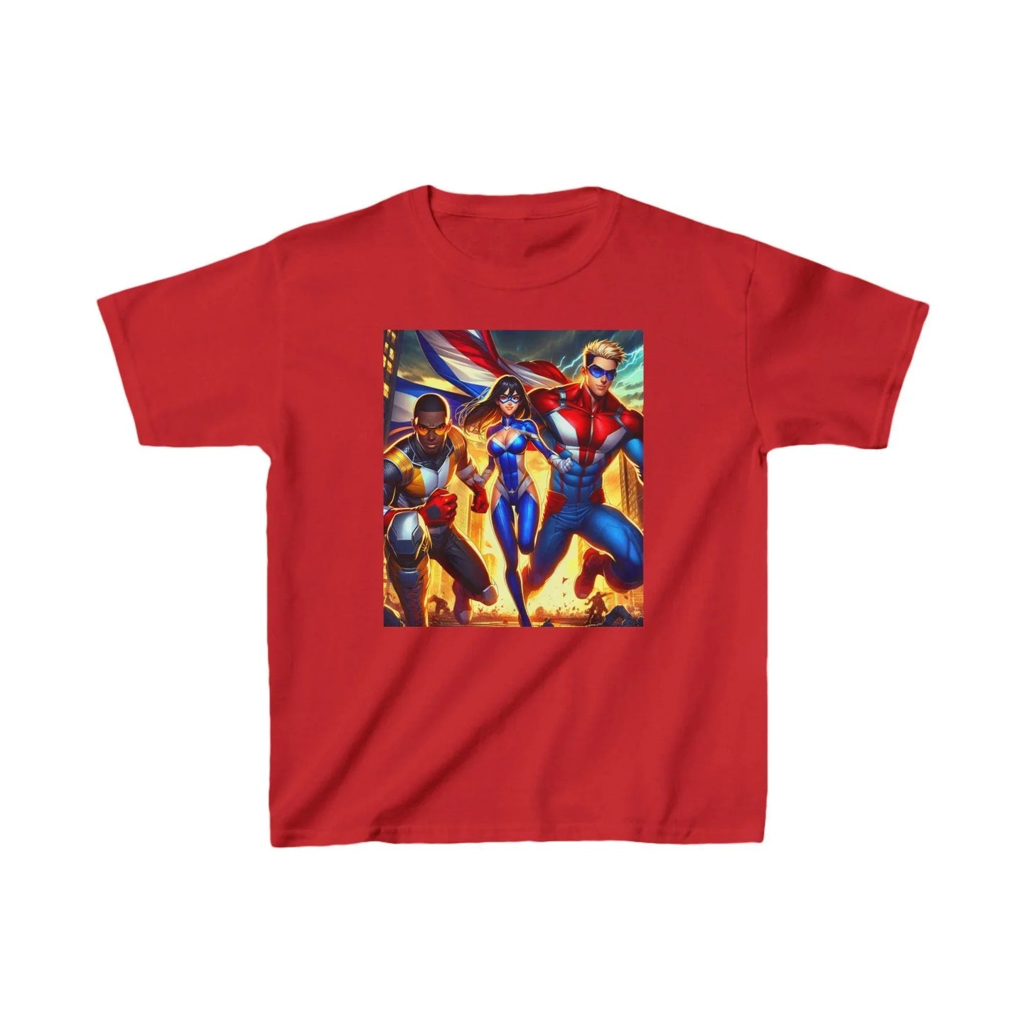 Superhero Kids Tee - Saving the World Design - Oceanfront Products