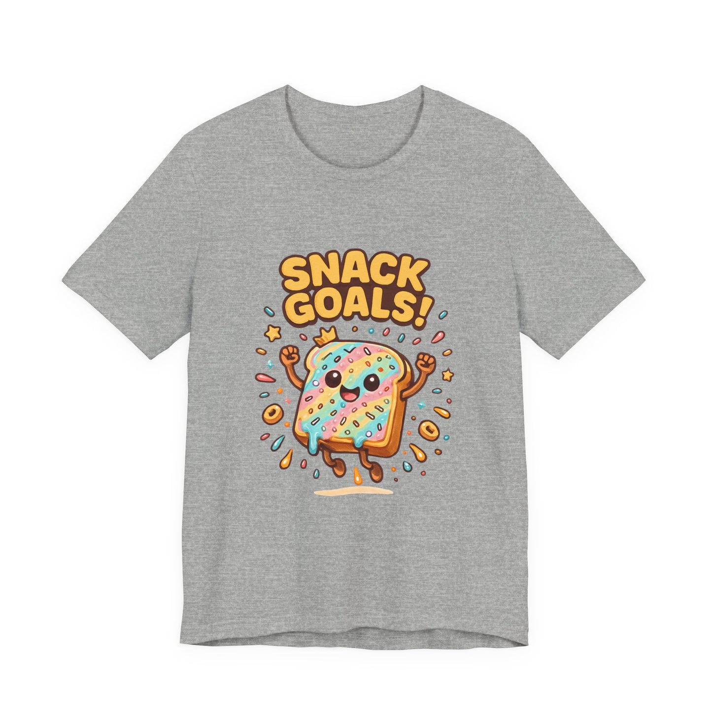 Snack Attack Unisex Tee, Food Lover Gift, Snacking Shirt, Funny Graphic Tee,