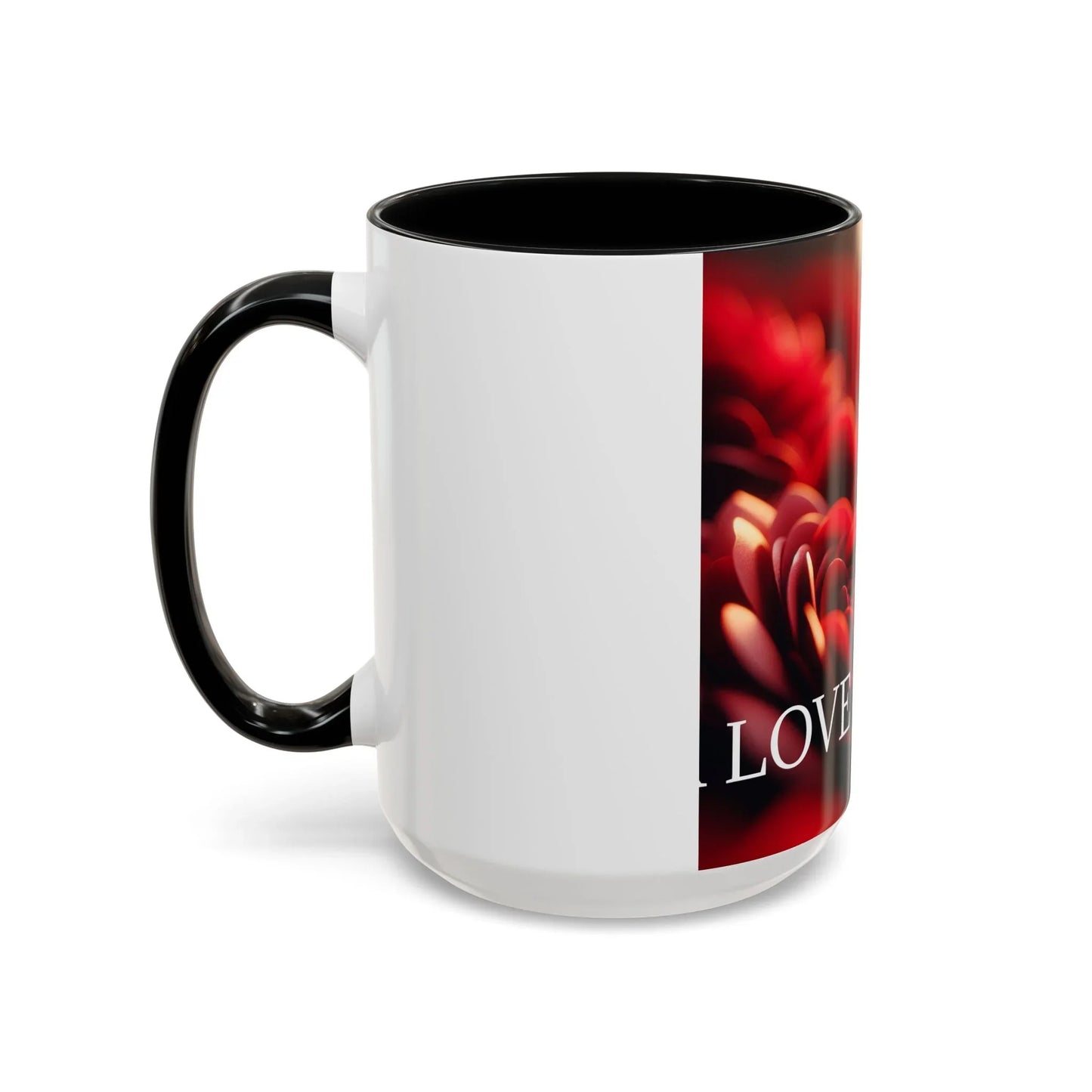 Mug - Rose Petal Timeless Love Accent Coffee Mug (11, 15oz) - Oceanfront Products