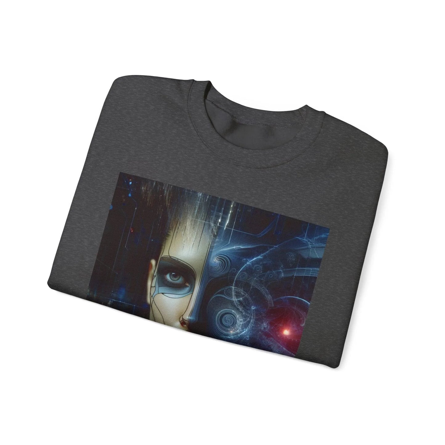 Robot Woman AI Girl Sweatshirt - Oceanfront Products