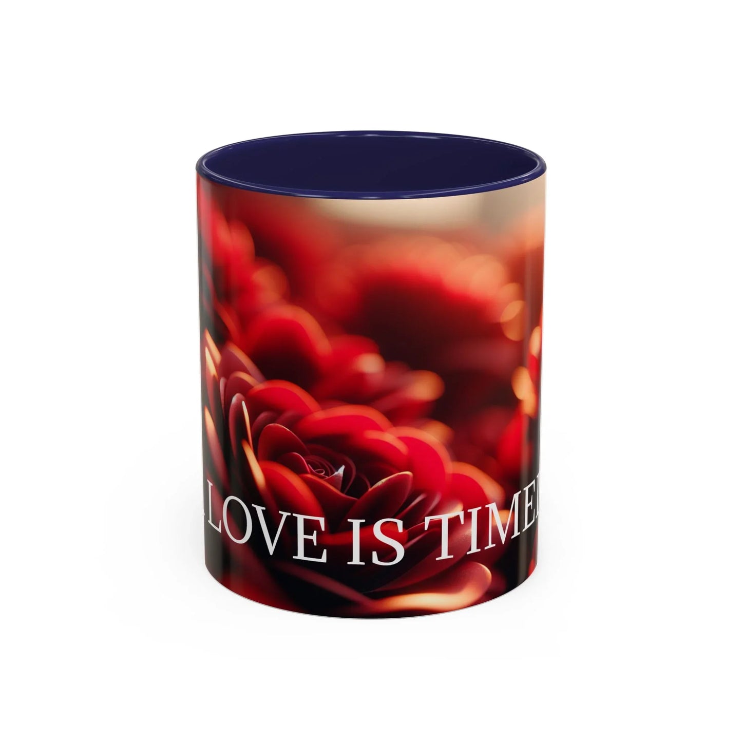 Mug - Rose Petal Timeless Love Accent Coffee Mug (11, 15oz) - Oceanfront Products