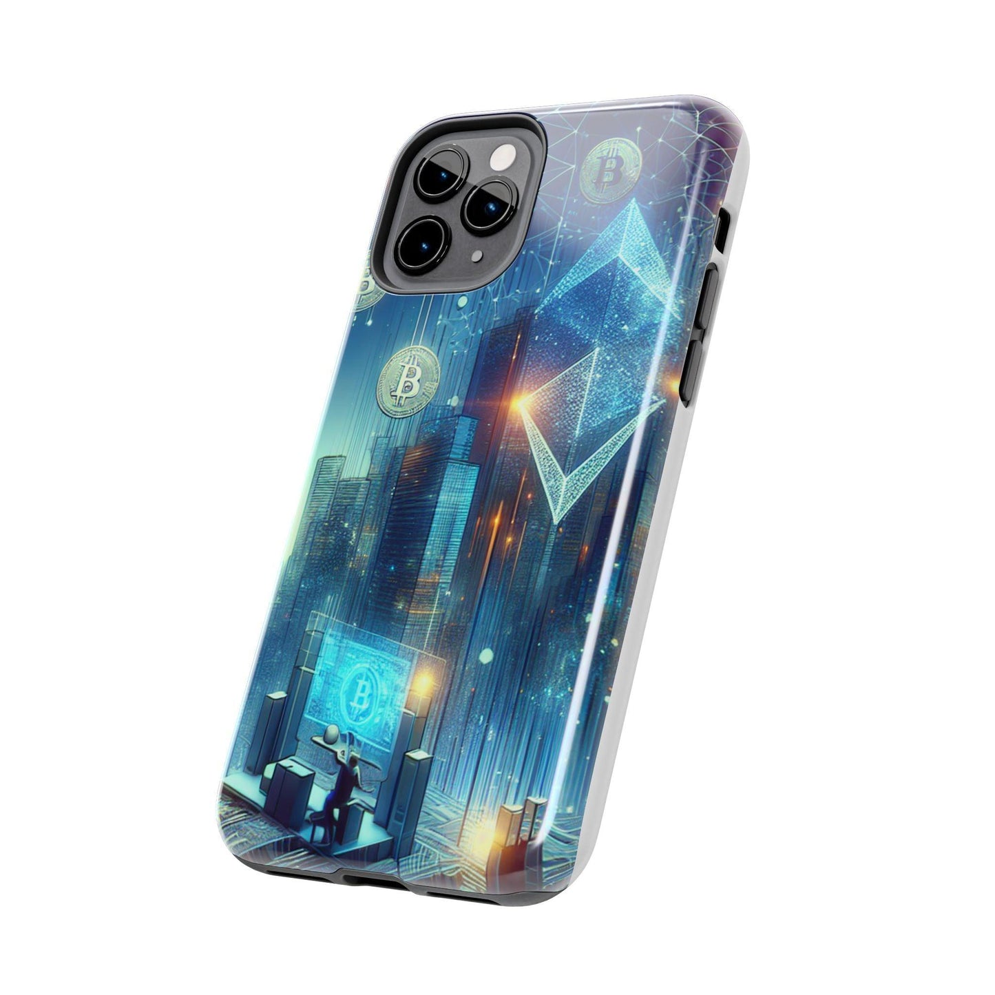 Phone Case - Cryptocurrency Enthusiasts Futuristic Design - Oceanfront Products
