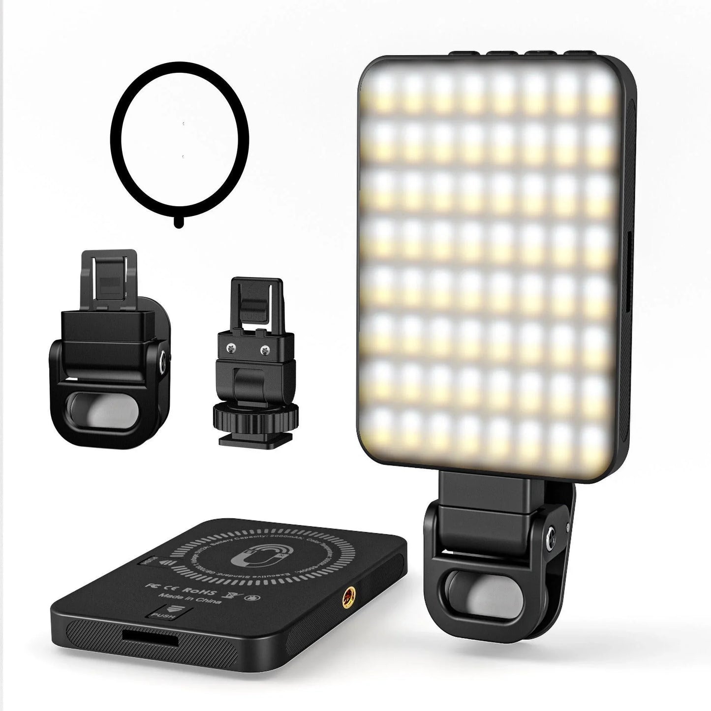 Magnetic fill light LED video conference phone fill light camera photography live broadcast photography pocket light - Oceanfront Products