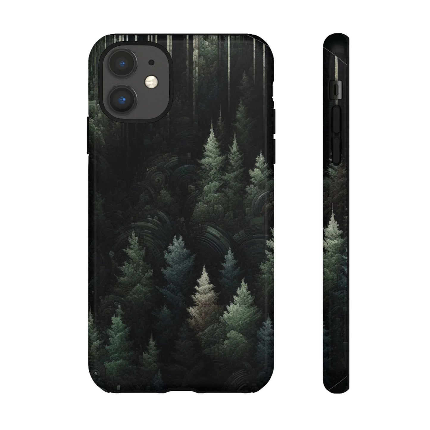 Phone Cases - Deep Dark Forest Nature Design - Oceanfront Products