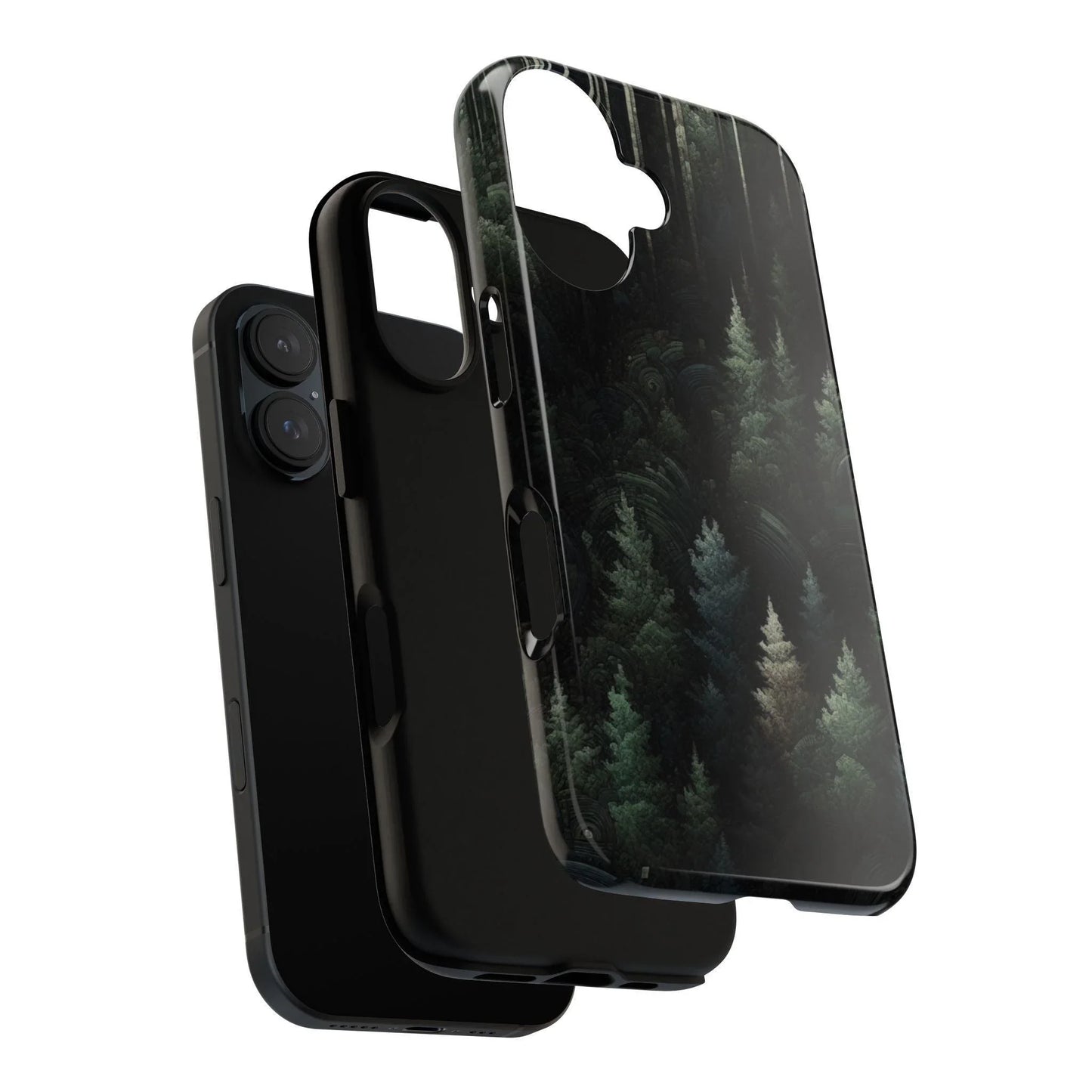 Phone Cases - Deep Dark Forest Nature Design - Oceanfront Products