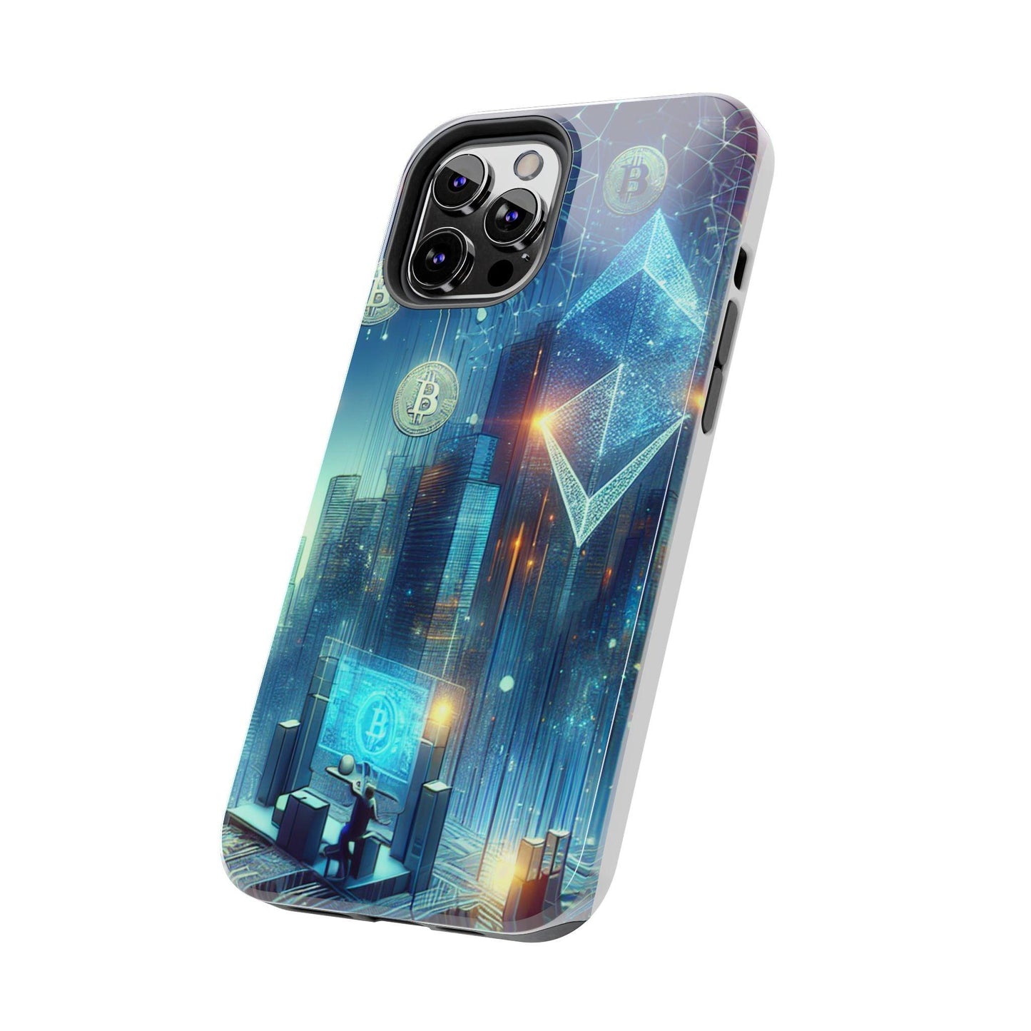 Phone Case - Cryptocurrency Enthusiasts Futuristic Design - Oceanfront Products