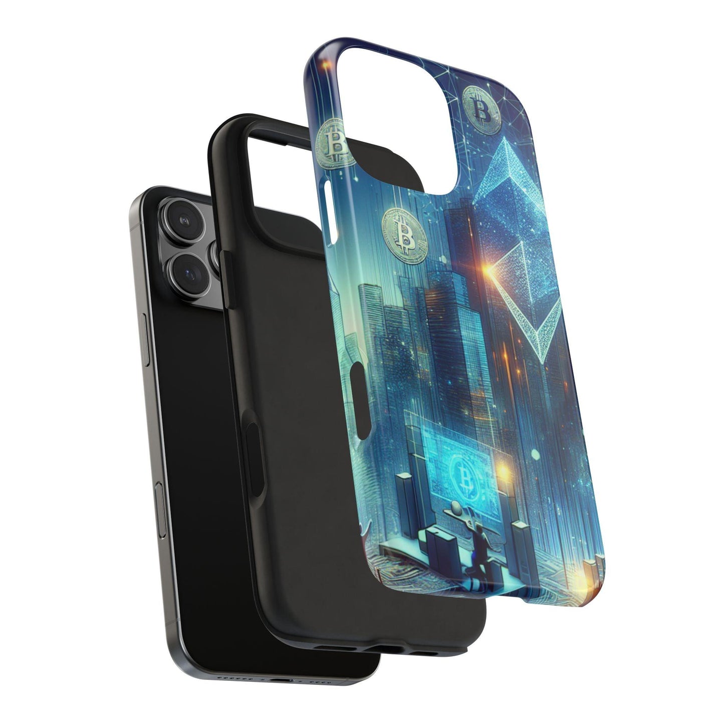 Phone Case - Cryptocurrency Enthusiasts Futuristic Design - Oceanfront Products