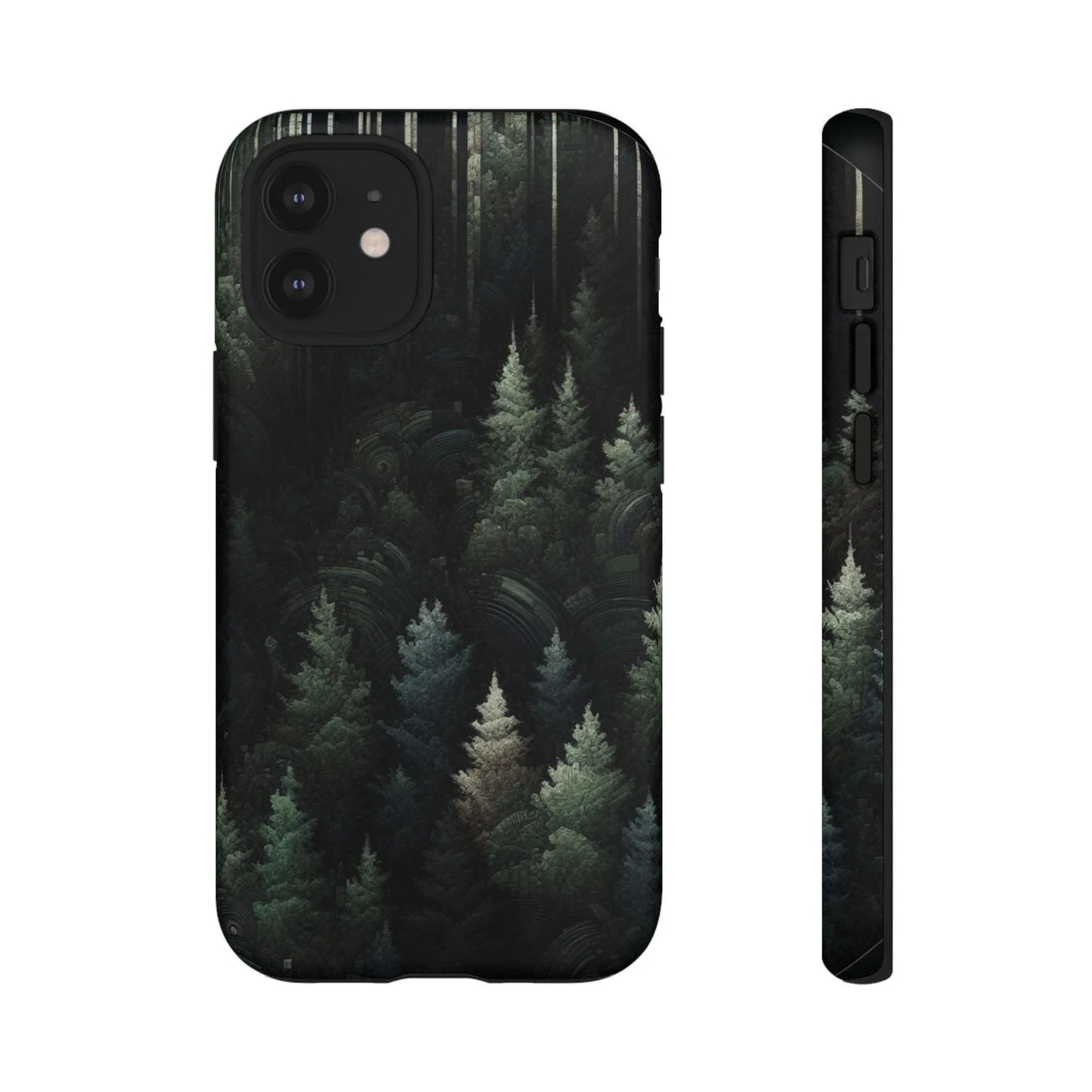 Phone Cases - Deep Dark Forest Nature Design - Oceanfront Products