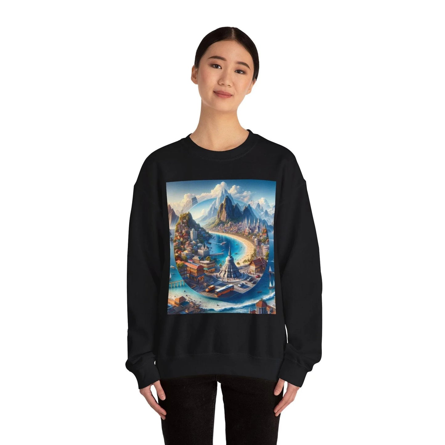 High-Quality 3D Travel and Exploration SweatShirt: Journey in Style - Oceanfront Products