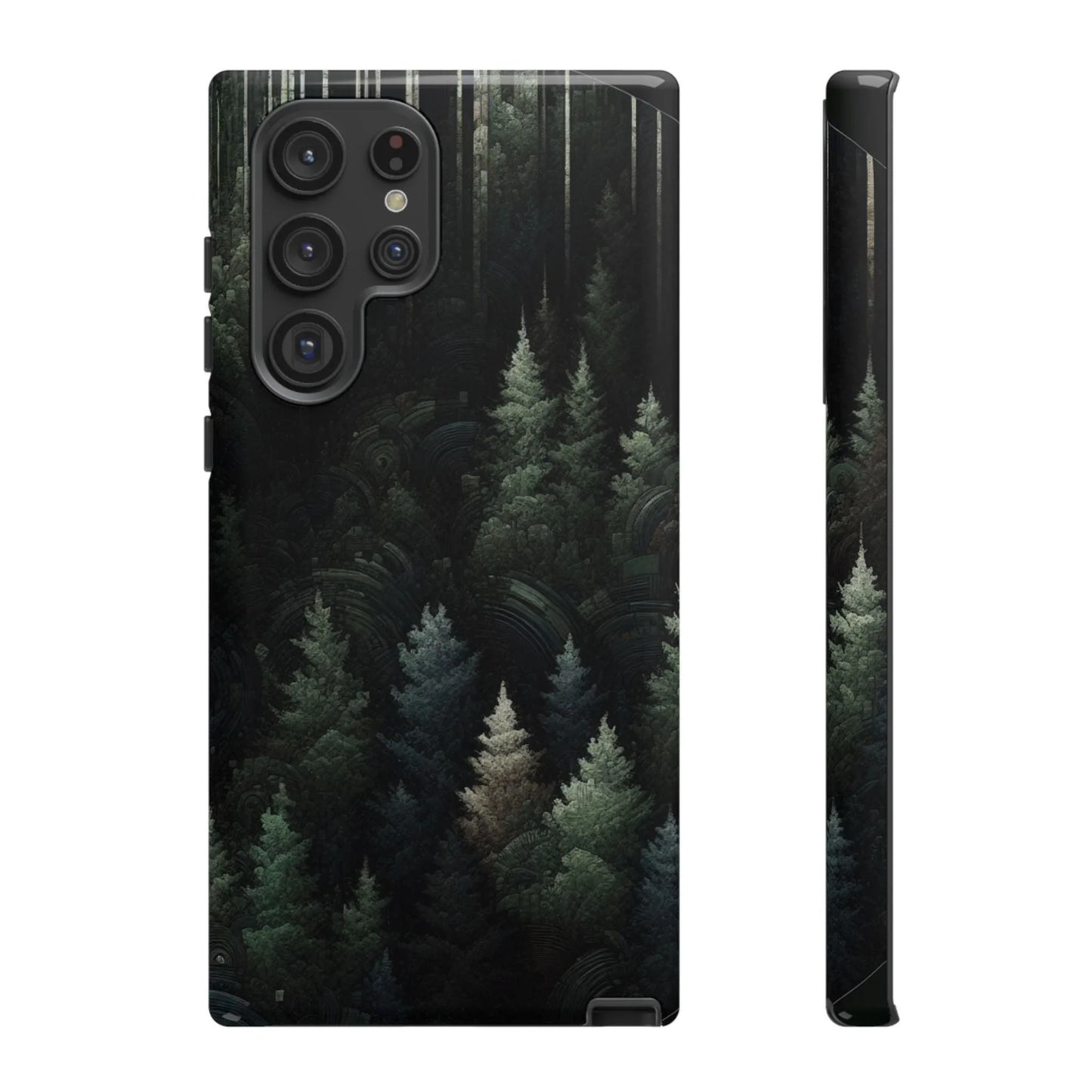 Phone Cases - Deep Dark Forest Nature Design - Oceanfront Products