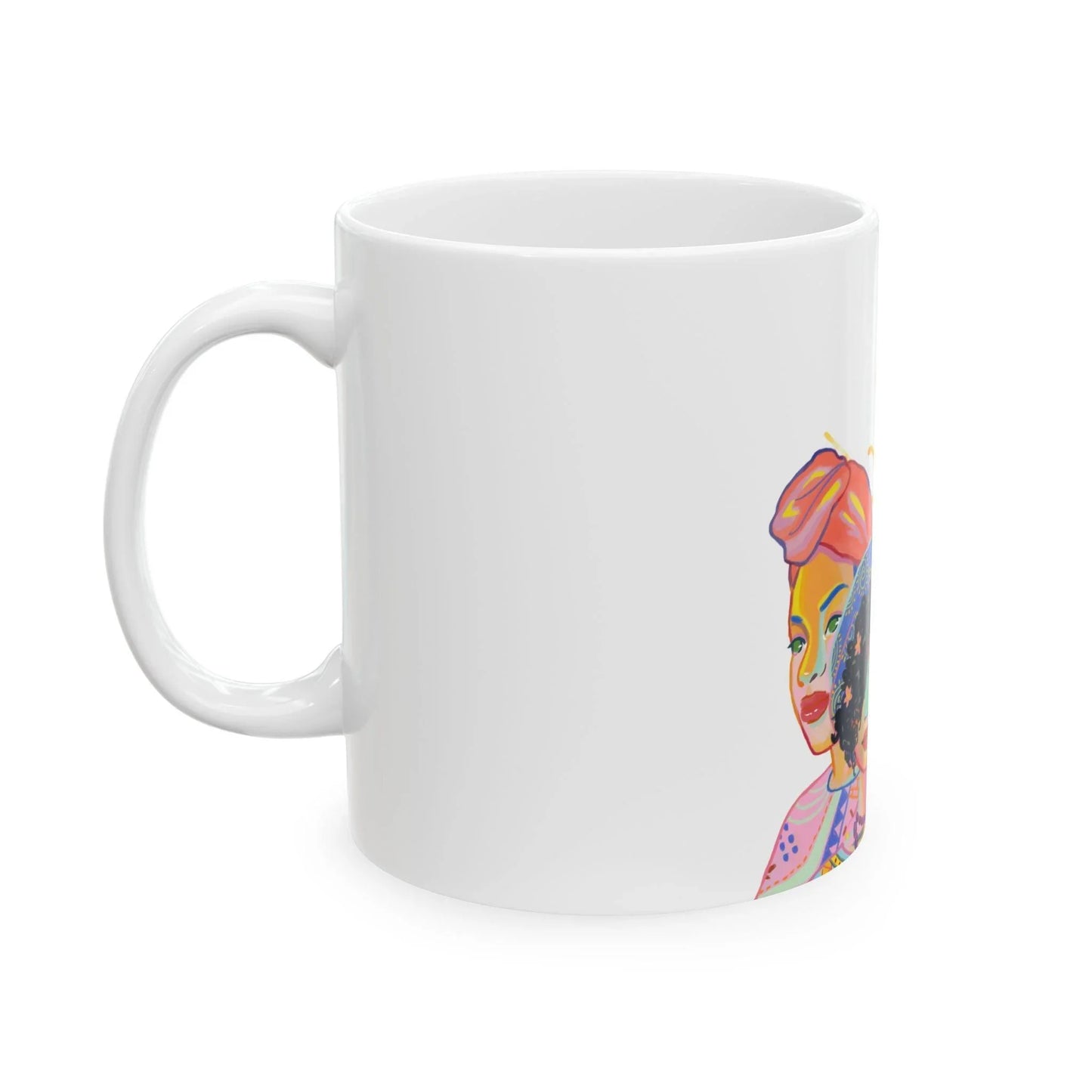 Three Queens Women's Black Graphic coffee cup - Oceanfront Products