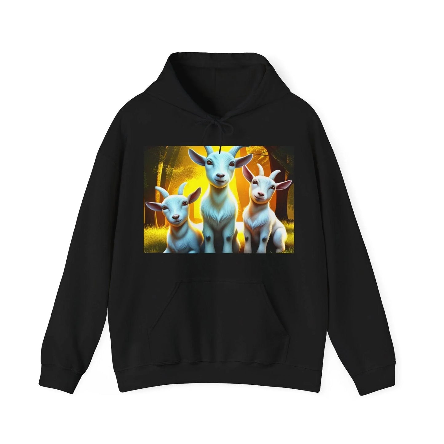 3D Vibrant Baby Goat Sweatshirt/Hoodie - A Unique Blend of Comfort and Whimsy - Oceanfront Products