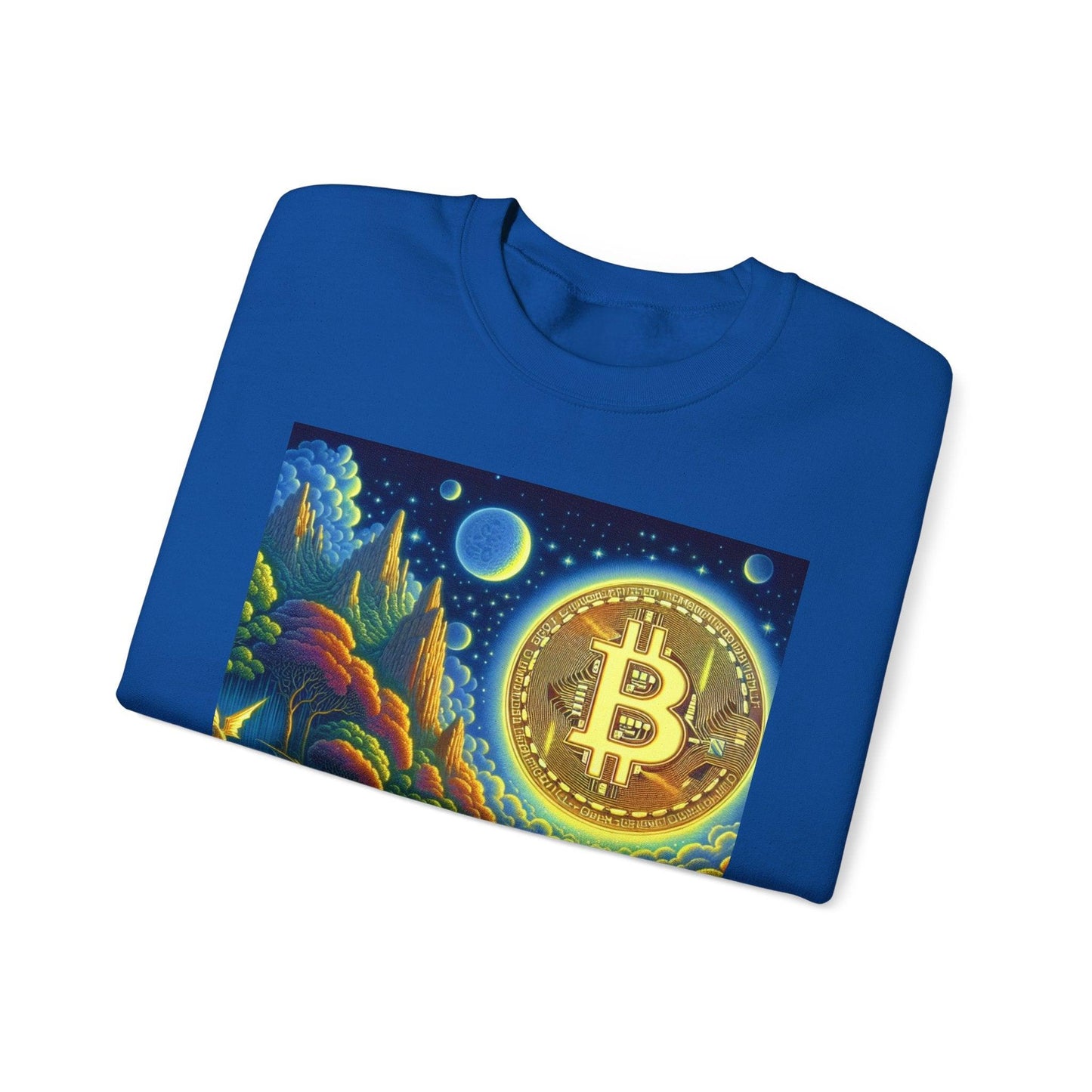 Bitcoin Fantasy Sweatshirt - Crewneck Sweatshirt - Oceanfront Products