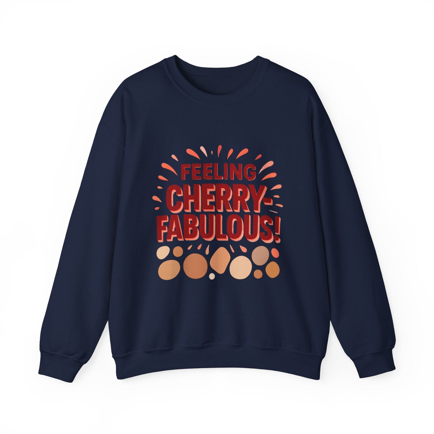 Bold cherry Sweatshirt, Cherry design on Crewneck Jumper, Unisex Pullover, Gift