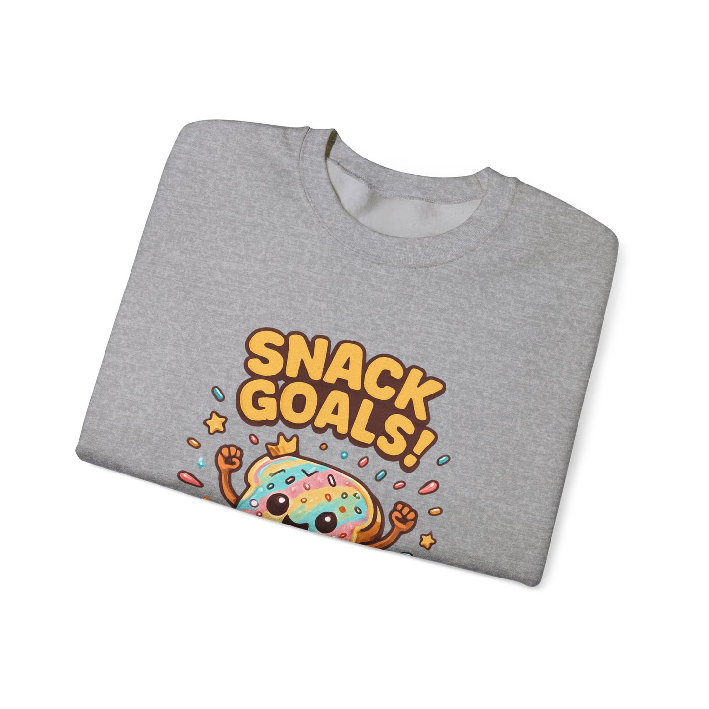 Snack Goals Sweatshirt, Foodie Gift, Comfortable Crewneck, Unisex Jumper, Funny