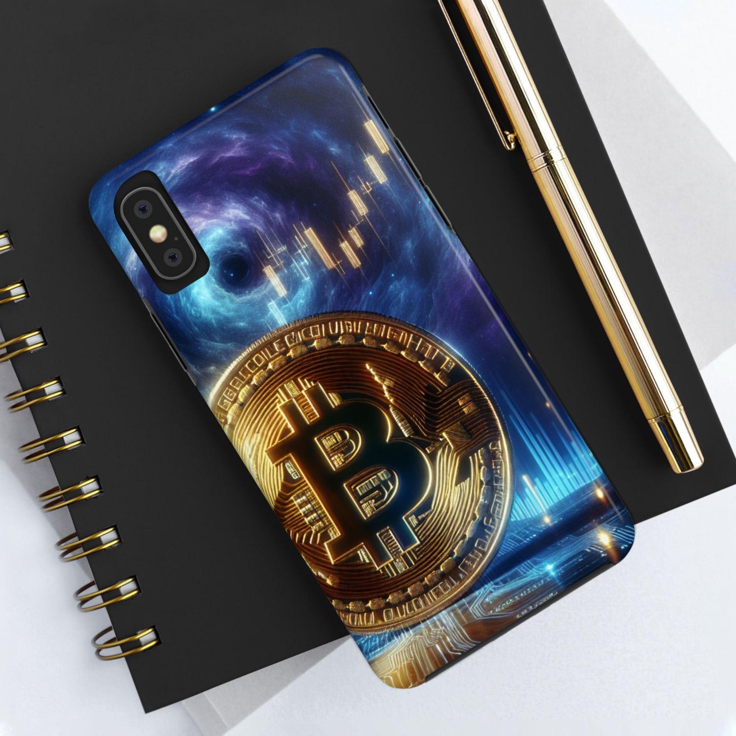 Bitcoin Chart Tough Phone Case - Oceanfront Products