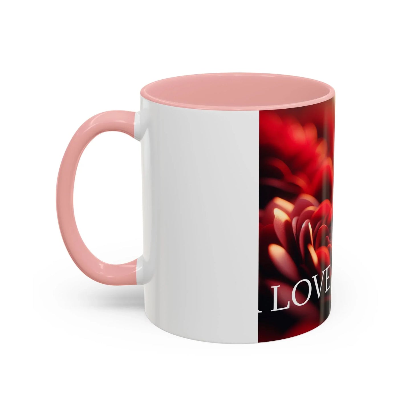 Mug - Rose Petal Timeless Love Accent Coffee Mug (11, 15oz) - Oceanfront Products