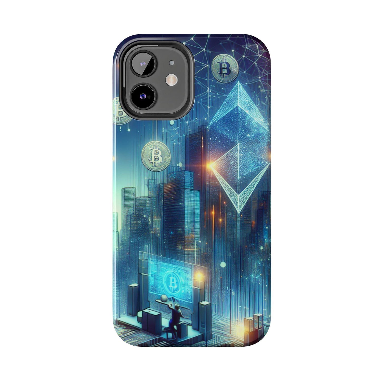 Phone Case - Cryptocurrency Enthusiasts Futuristic Design - Oceanfront Products