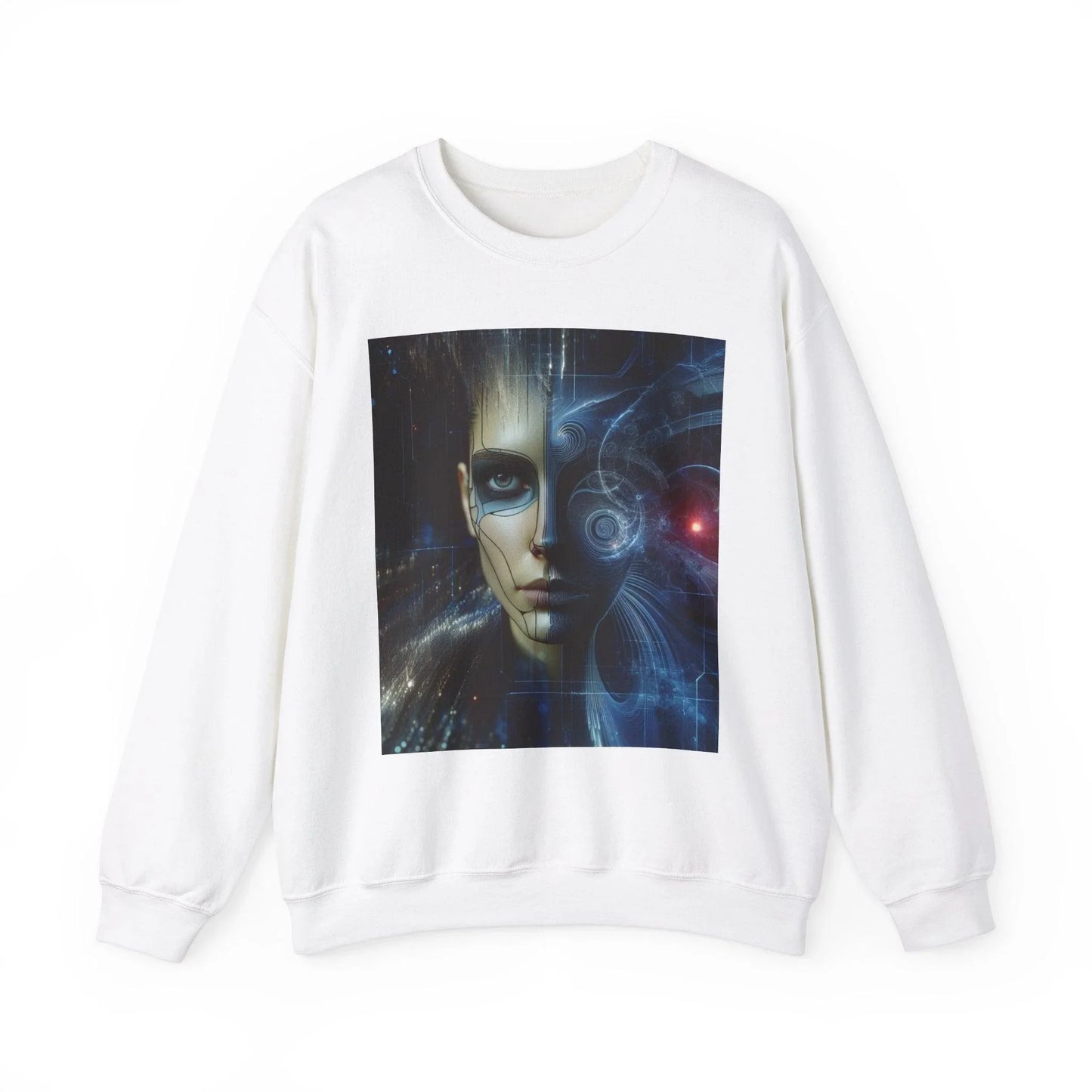 Robot Woman AI Girl Sweatshirt - Oceanfront Products