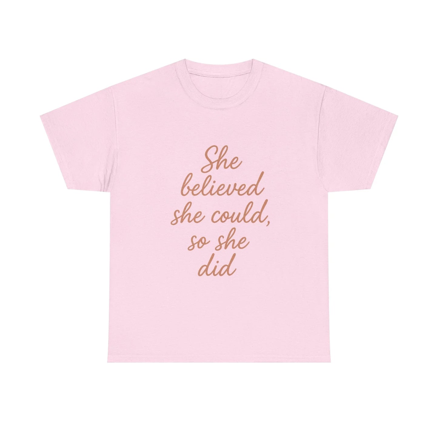 She Believed She Could, So She Did – Motivational Women’s Tee - Oceanfront Products