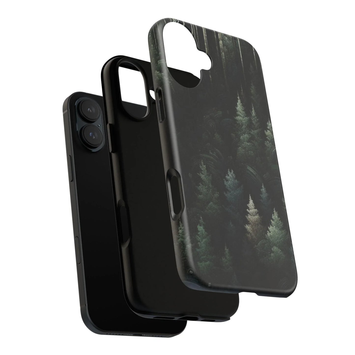 Phone Cases - Deep Dark Forest Nature Design - Oceanfront Products