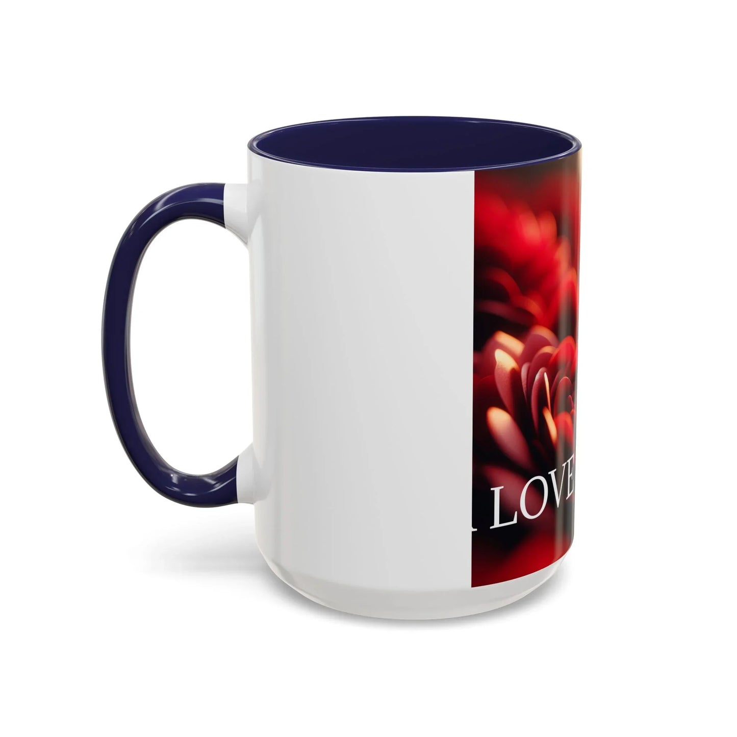Mug - Rose Petal Timeless Love Accent Coffee Mug (11, 15oz) - Oceanfront Products