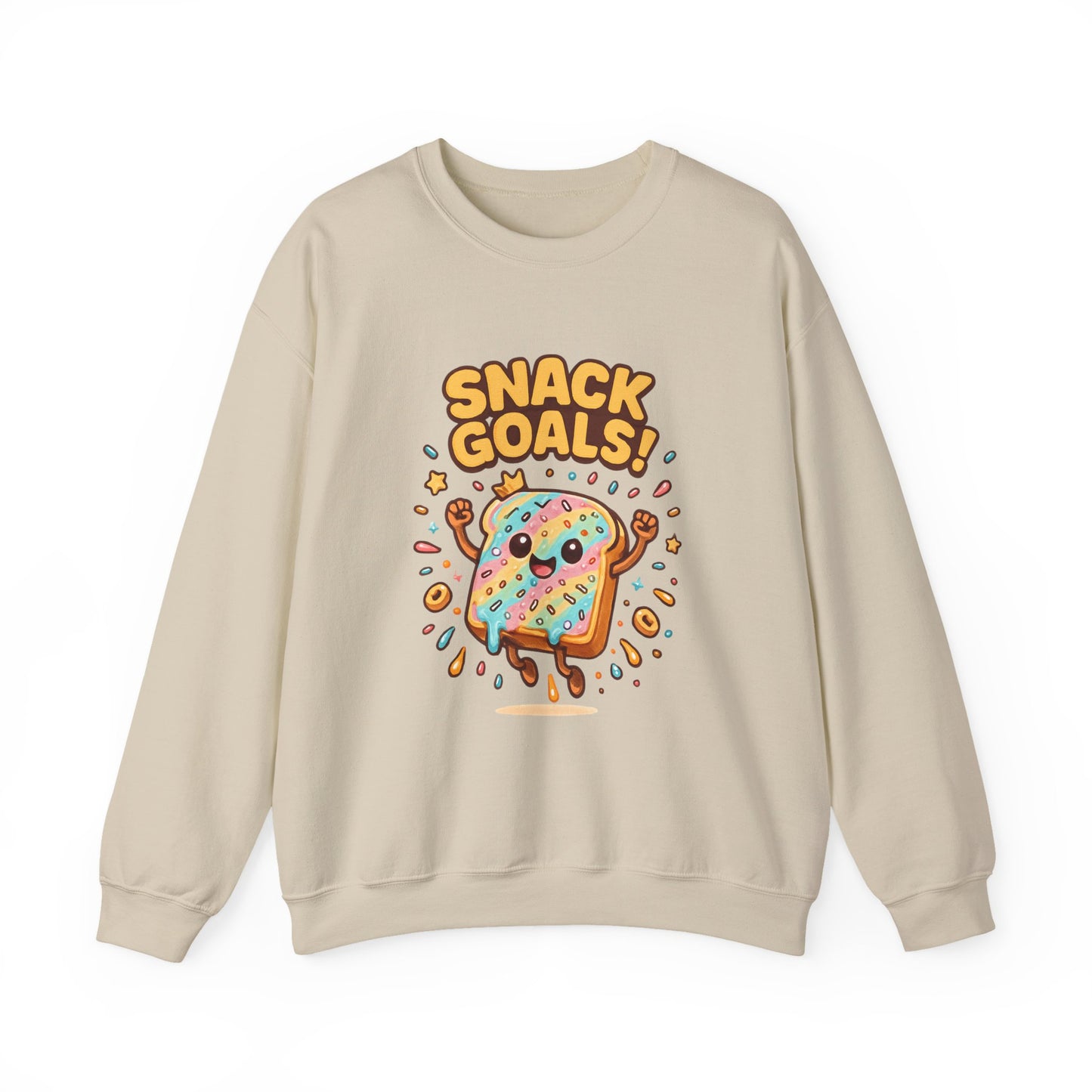 Snack Goals Sweatshirt, Foodie Gift, Comfortable Crewneck, Unisex Jumper, Funny