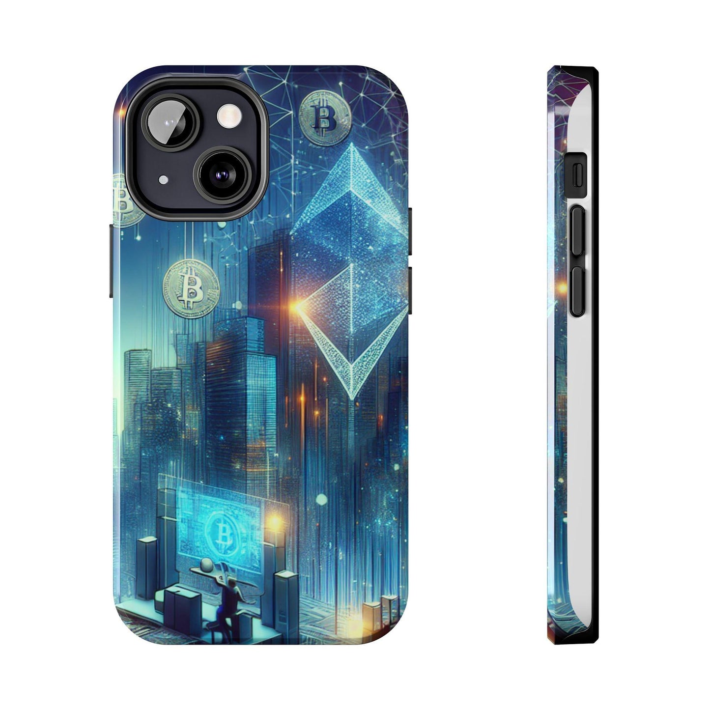 Phone Case - Cryptocurrency Enthusiasts Futuristic Design - Oceanfront Products