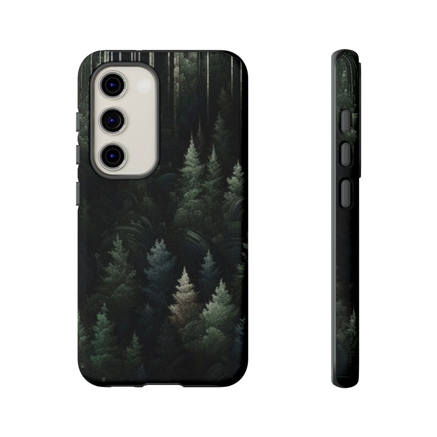 Phone Cases - Deep Dark Forest Nature Design - Oceanfront Products