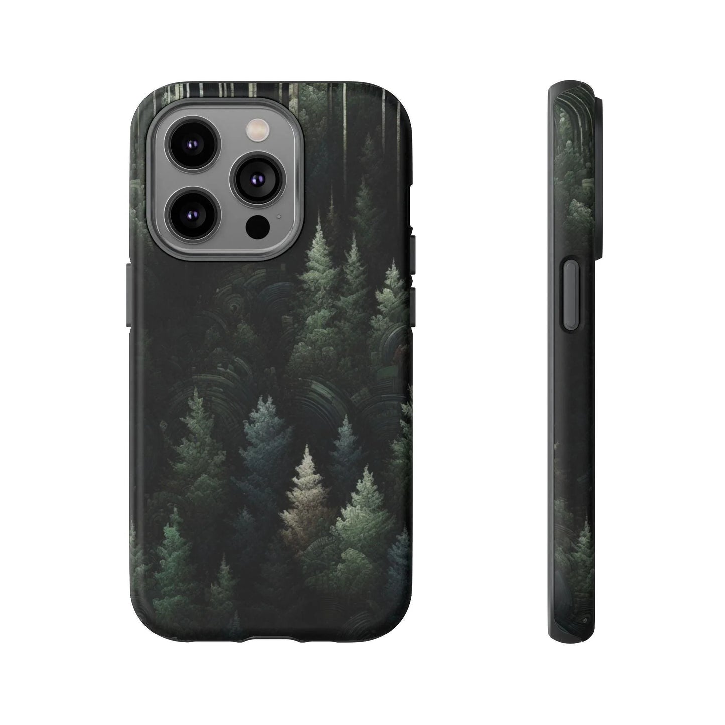 Phone Cases - Deep Dark Forest Nature Design - Oceanfront Products