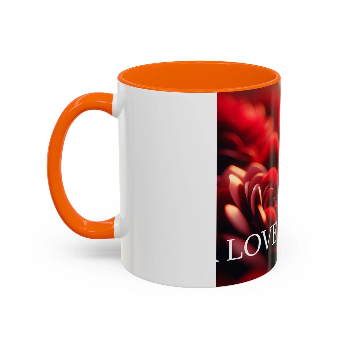 Mug - Rose Petal Timeless Love Accent Coffee Mug (11, 15oz) - Oceanfront Products